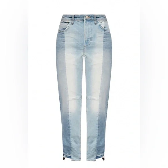 AllSaints Kim Two Toned Asymmetrical Hem Jeans sz 32 - Picture 4 of 9
